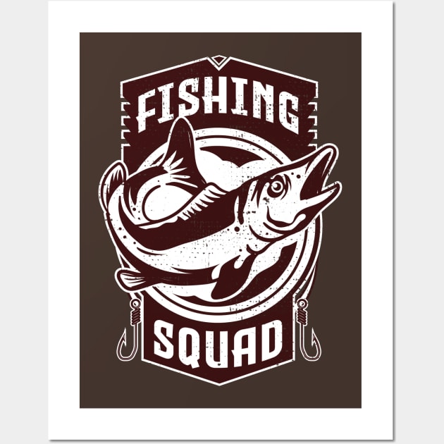 fishing squad Wall Art by ArtStopCreative